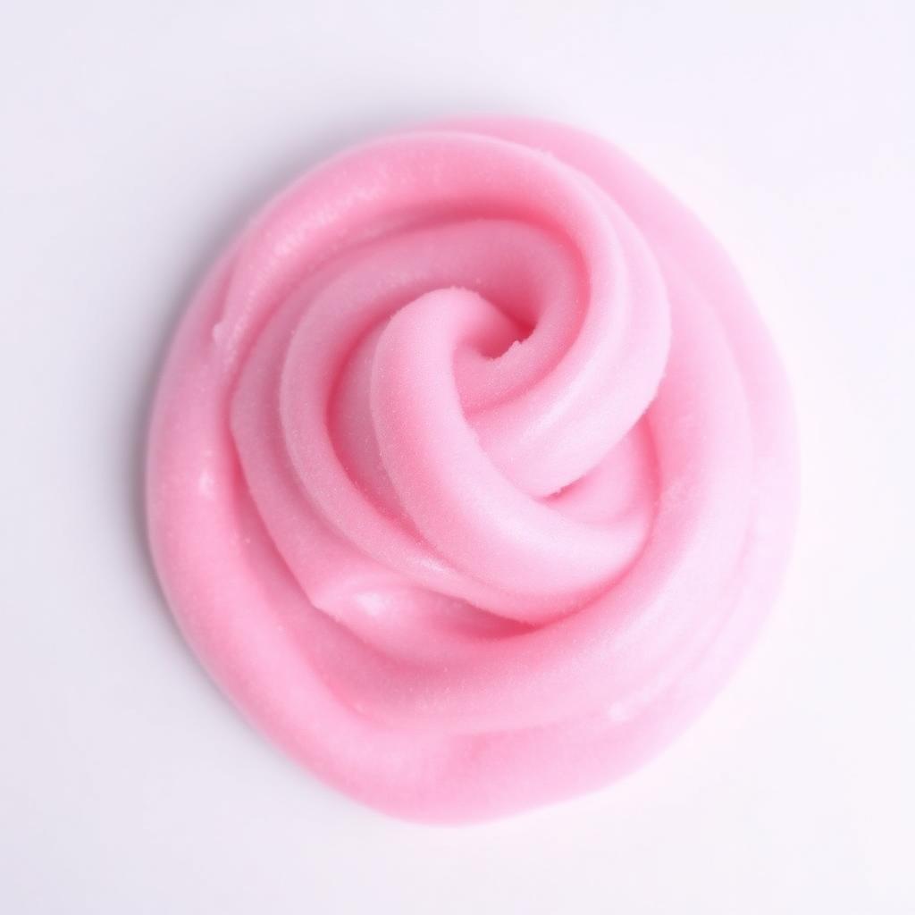 A pile of bright pink fluffy cloud slime
